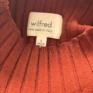 Wilfred Burnt orange knit dress.